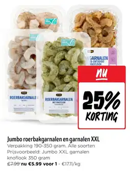 Jumbo Jumbo roerbakgarnalen en garnalen XXL aanbieding