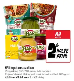 Jumbo HAK in pot en stazakken aanbieding