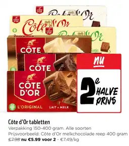 Jumbo Côte d'Or tabletten aanbieding