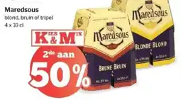 Spar Maredsous blond, bruin of tripel aanbieding