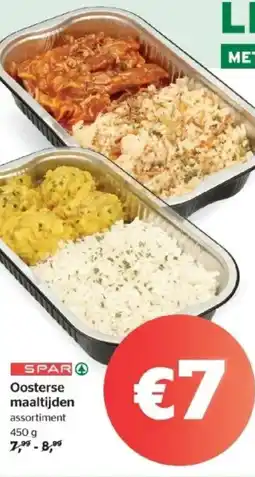 Spar Oosterse maaltijden assortiment aanbieding