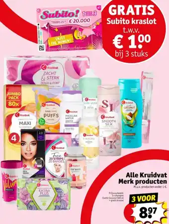 Kruidvat Alle Kruidvat Merk producten aanbieding