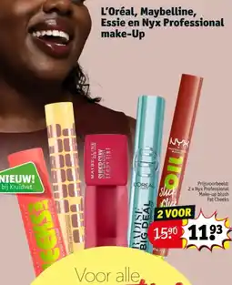 Kruidvat L'Oréal, Maybelline, Essie en Nyx Professional make-Up aanbieding