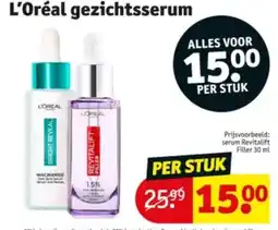Kruidvat L'Oréal gezichtsserum aanbieding