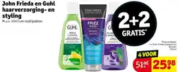 Kruidvat John Frieda en Guhl haarverzorging- en styling aanbieding