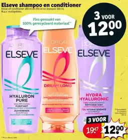 Kruidvat Elseve shampoo en conditioner aanbieding