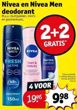 Kruidvat Nivea en Nivea Men deodorant aanbieding