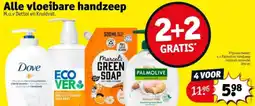 Kruidvat Alle vloeibare handzeep aanbieding