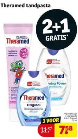 Kruidvat Theramed tandpasta aanbieding