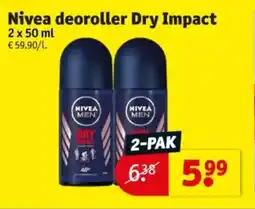 Kruidvat NIVEA deoroller Dry Impact aanbieding