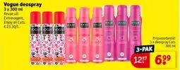 Kruidvat Vogue deospray aanbieding