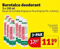 Kruidvat Borotalco deodorant aanbieding