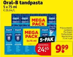 Kruidvat Oral-B tandpasta aanbieding