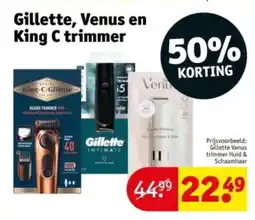 Kruidvat Gillette venus en king C trimmer aanbieding