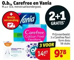 Kruidvat 0.b Carefree en Vania aanbieding