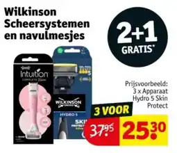 Kruidvat Wilkinson Scheersystemen en navulmesjes aanbieding