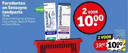 Kruidvat Parodontax en Sensoyne tandpasta aanbieding