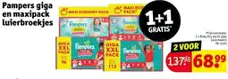 Kruidvat Pampers giga en maxipack luierbroekjes aanbieding