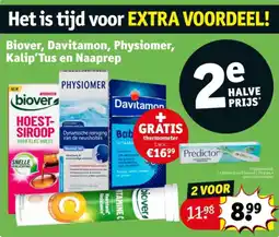 Kruidvat Biover, Davitamon, Physiomer, Kalip'Tus en Naaprep aanbieding