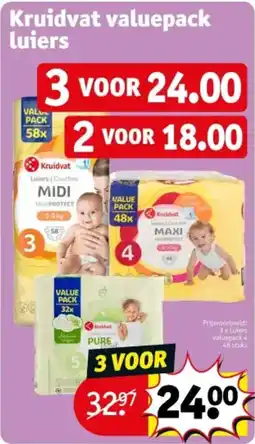 Kruidvat Kruidvat valuepack luiers aanbieding