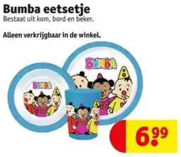 Kruidvat Bumba eetsetje aanbieding