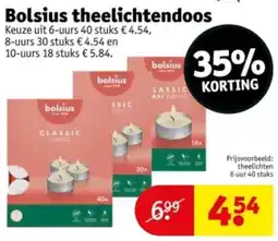 Kruidvat Bolsius Theelichtendoos aanbieding