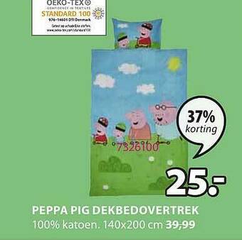 Jysk Peppa Pig Dekbedovertrek aanbieding