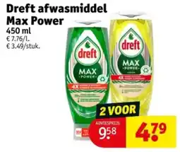 Kruidvat Dreft afwasmiddel aanbieding