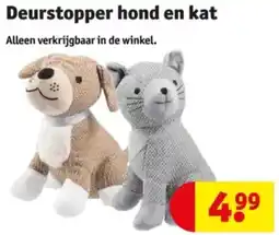 Kruidvat Deurstopper hond en kat aanbieding