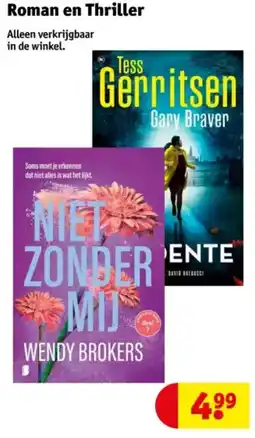 Kruidvat Roman en Thriller aanbieding