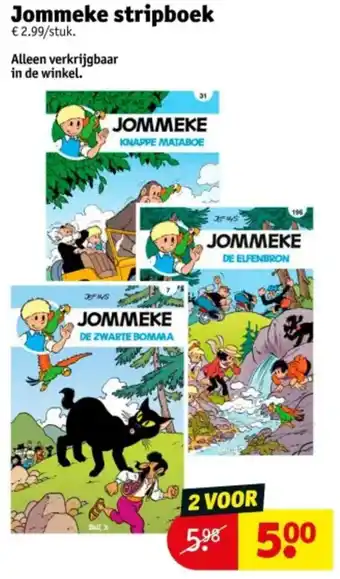 Kruidvat Jommeke stripboek aanbieding