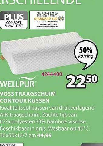 Voss Traagschuim Contour Kussen