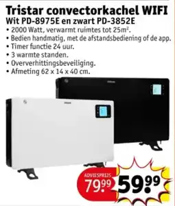 Kruidvat Tristar convectorkachel WIFI aanbieding