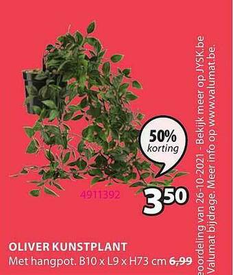 Jysk Oliver Kunstplant aanbieding