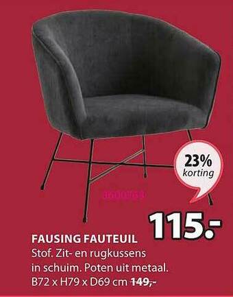 Jysk Fausing Fauteuil aanbieding