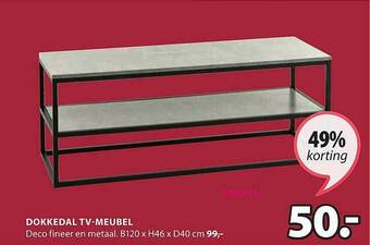 Jysk Dokkedal Tv Meubel aanbieding