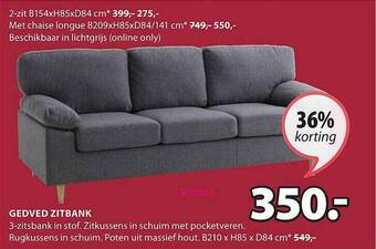 Jysk Gedved Zitbank aanbieding
