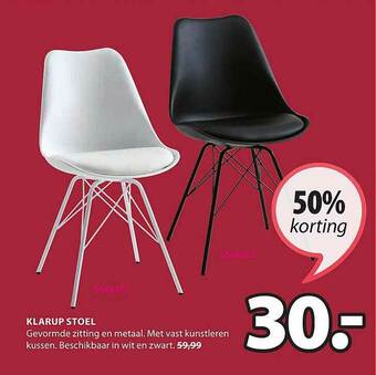 Jysk Klarup Stoel aanbieding