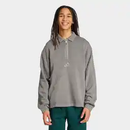 Decathlon Sweatshirt met halve rits All Szn badstof grijs aanbieding