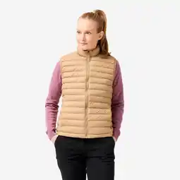 Decathlon Damesbodywarmer voor golf MW500 beige aanbieding