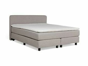 Deba Meubelen Boxspring ANTWERPEN incl. matras en topper - Lichtgrijs Lichtgrijs aanbieding