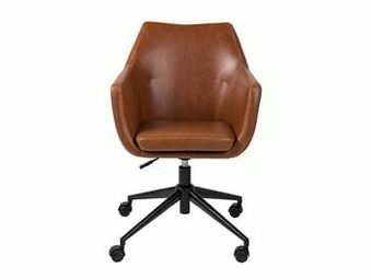 Deba Meubelen Bureaustoel NORA - Brandy cognac Bruin aanbieding