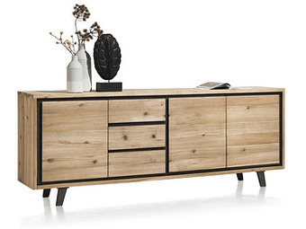 Deba Meubelen Kast dressoir PRATO - Tramwood smoked Hout aanbieding