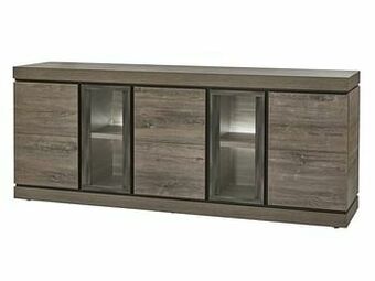 Deba Meubelen Dressoir BELLUNO medium - Millenium Oak Dark Brown Donkerbruin aanbieding