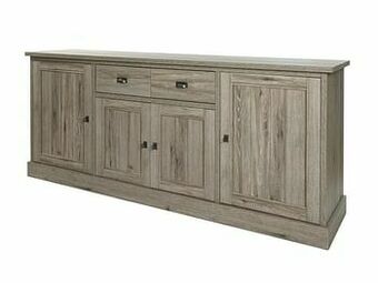 Dressoir YORK 4 deuren - Crystal oak beige Hout