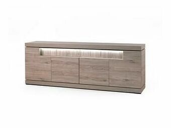 Deba Meubelen Dressoir ETNA medium - Millenium oak light grey Hout aanbieding