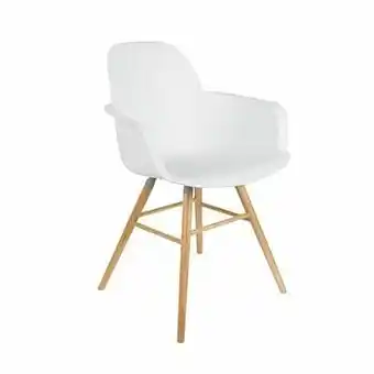 Deba Meubelen Armstoel ALBERT - Wit Wit aanbieding