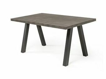 Deba Meubelen Tafel QUEEN - Betonlook/antraciet Grijs aanbieding