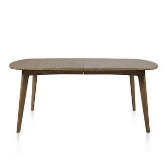 Deba Meubelen Uittrekbare eetkamertafel MARTE - Veneer Oak Hout aanbieding