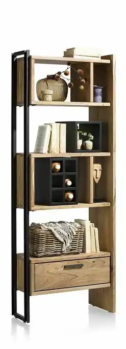 Boekenrek TOKYO - Kikarhout Hout